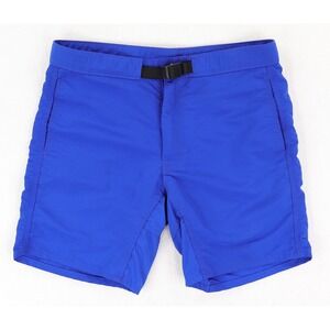 Topo Designs Climb Shorts Mens Small Blue Hiking Trail 7" Inseam Belted USA